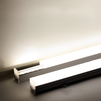 Recessed Aluminum Strip Light for Building Facades 12W Per Foot Waterproof Outdoor Wall Lighting for Commercial Architecture and Residential