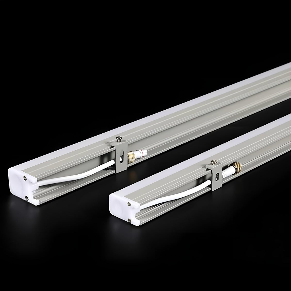 Recessed Aluminum Strip Light for Building Facades 12W Per Foot Waterproof Outdoor Wall Lighting for Commercial Architecture and Residential