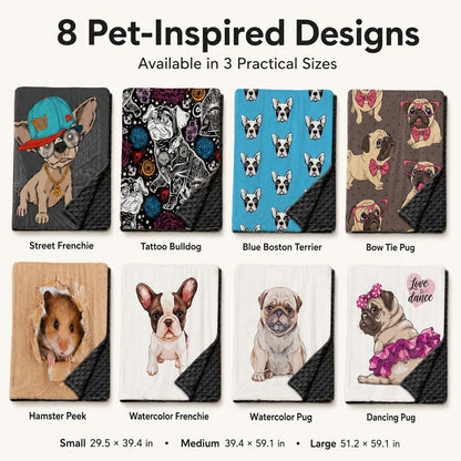 Ortekor Layered Minky Pet Comfort Blanket for Dog Beds, Quiet Corners & Noisy Moments