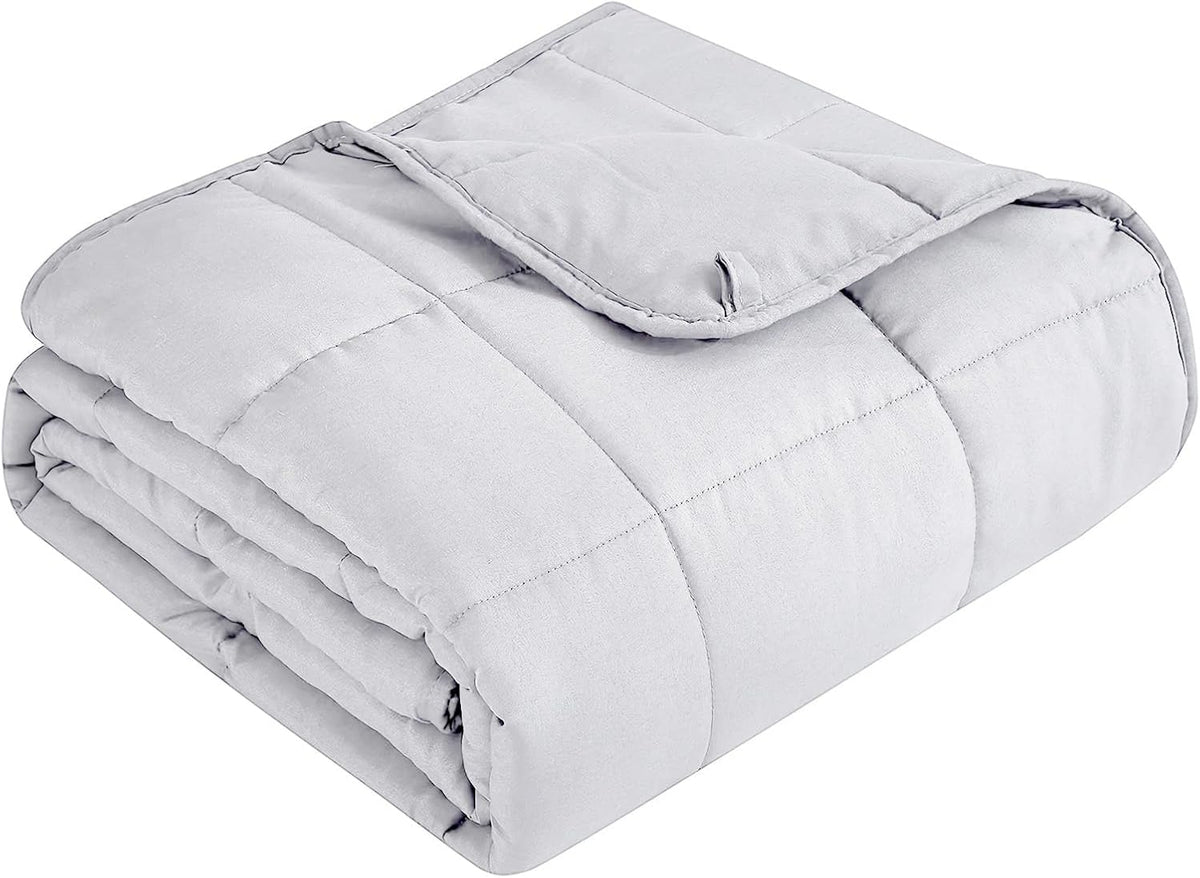 Cozy Comfort | Weighted Blanket with Cooling Microfiber | All-Season Softness for Ultimate Relaxation