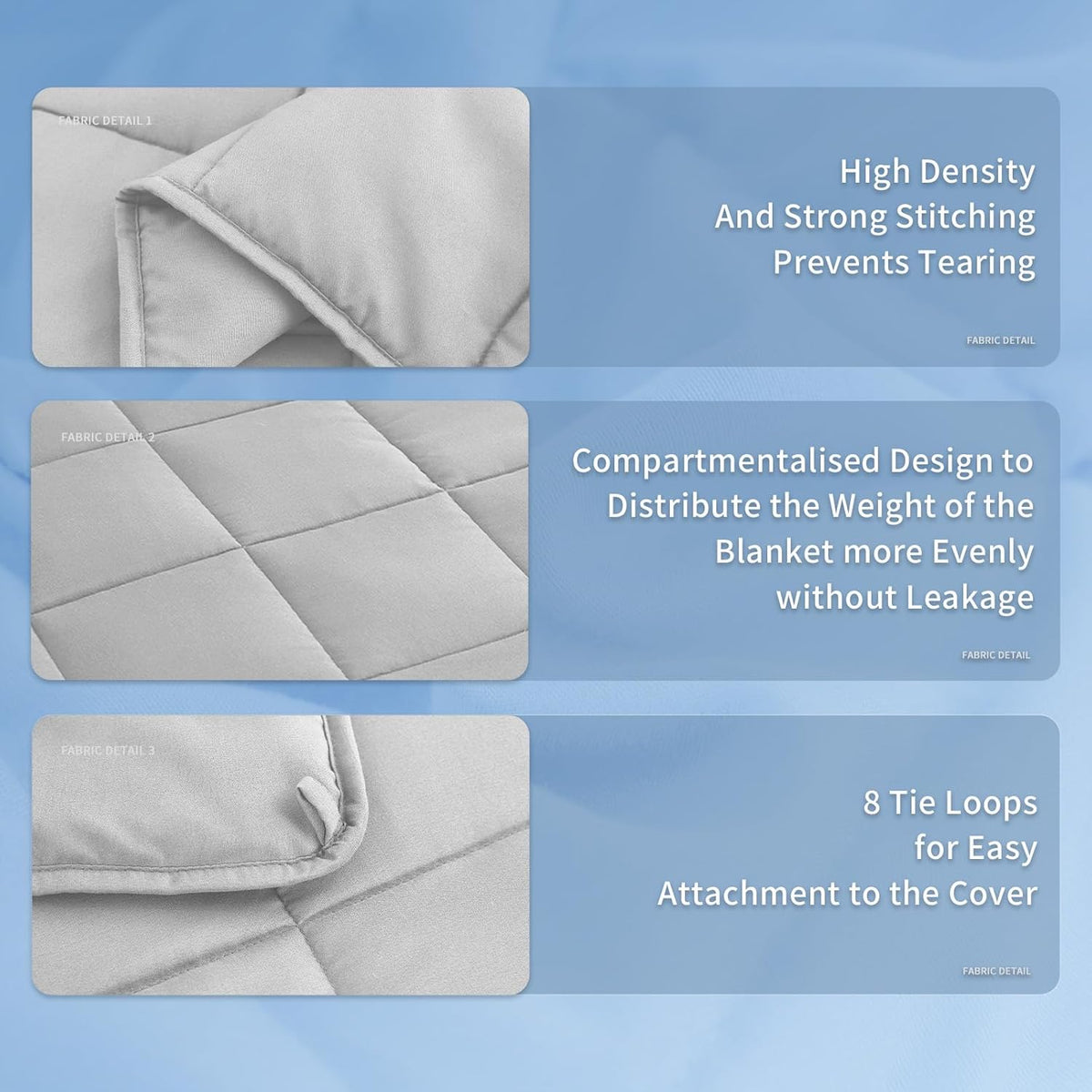 Cozy Comfort | Weighted Blanket with Cooling Microfiber | All-Season Softness for Ultimate Relaxation