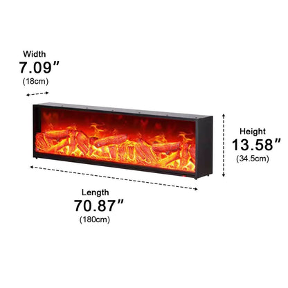 HEARTHRECESS – LED Fireplace Light for Cozy Heated Glow