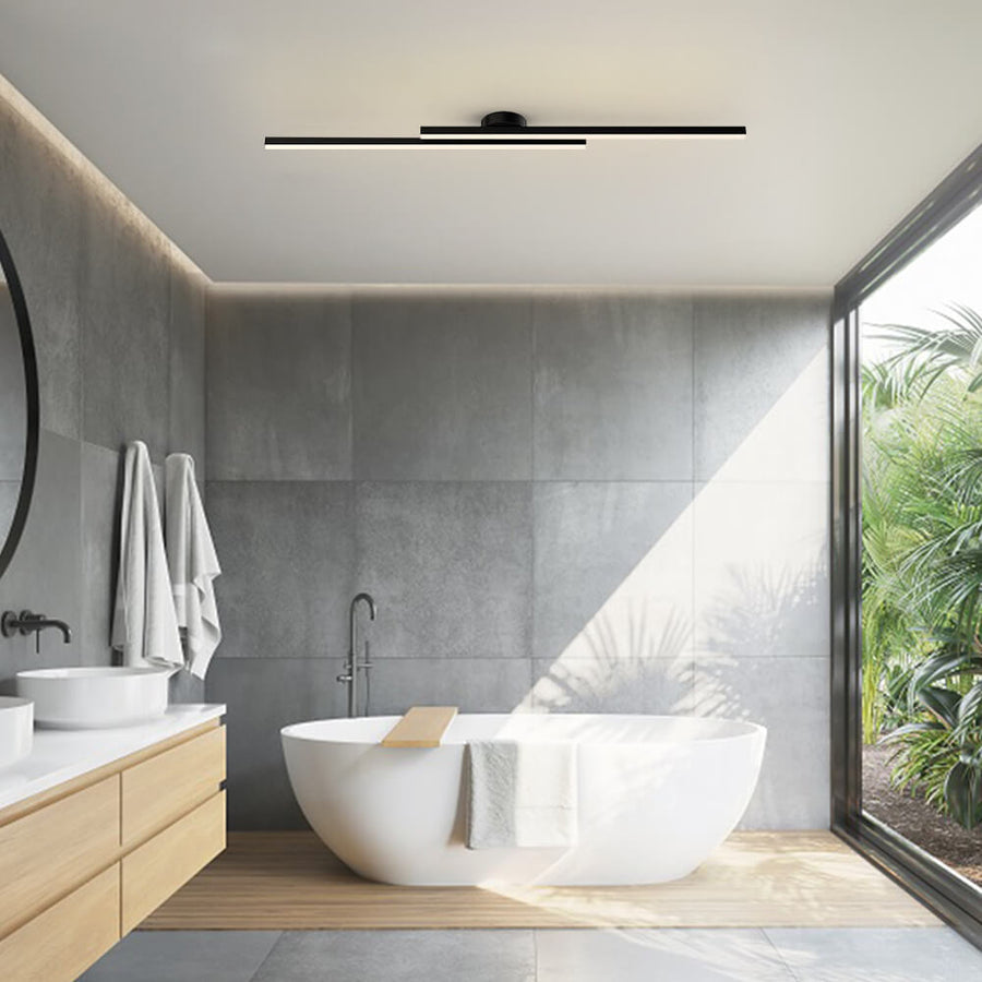 Semi-Flush LED Ceiling Light – Modern Aluminum Design, Dimmable & Color-Changing Options for Bedroom, Living Room & Kitchen