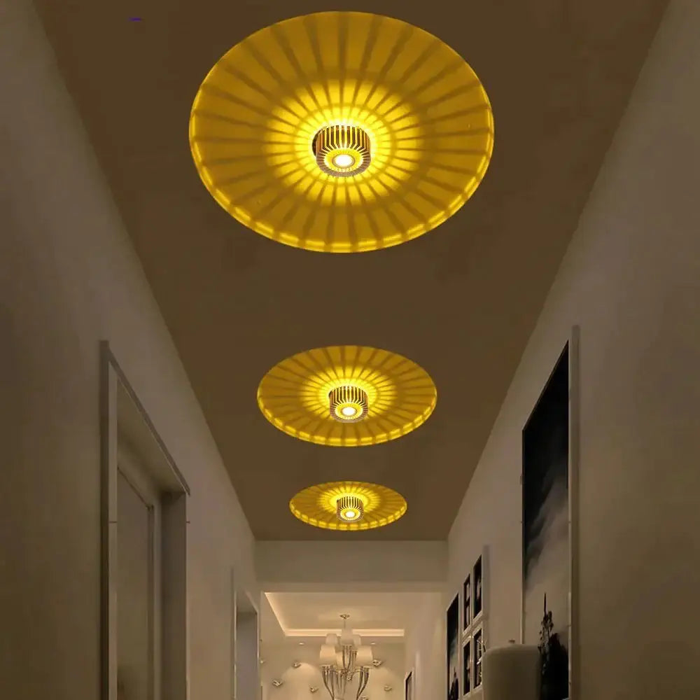 Recessed LED Spotlight 3W Aluminum Downlight for Hallways Bedrooms Kitchens Accent Wall Sconce Modern Compact Ceiling Fixture Indoor