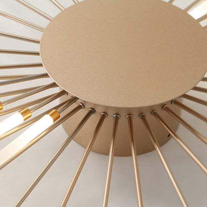 Large LED Ceiling Light Fixture with Multiple Bulbs for Living Room Bedroom Hotels White Metal Acrylic Flush Mount Indoor Lighting 10-16 Squ