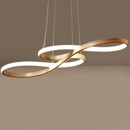 Adjustable Ring Ceiling Light with Remote Dimmable LED 37 in Gold for Dining Room Kitchen Island Modern Hanging Fixture 3-Color Temperature