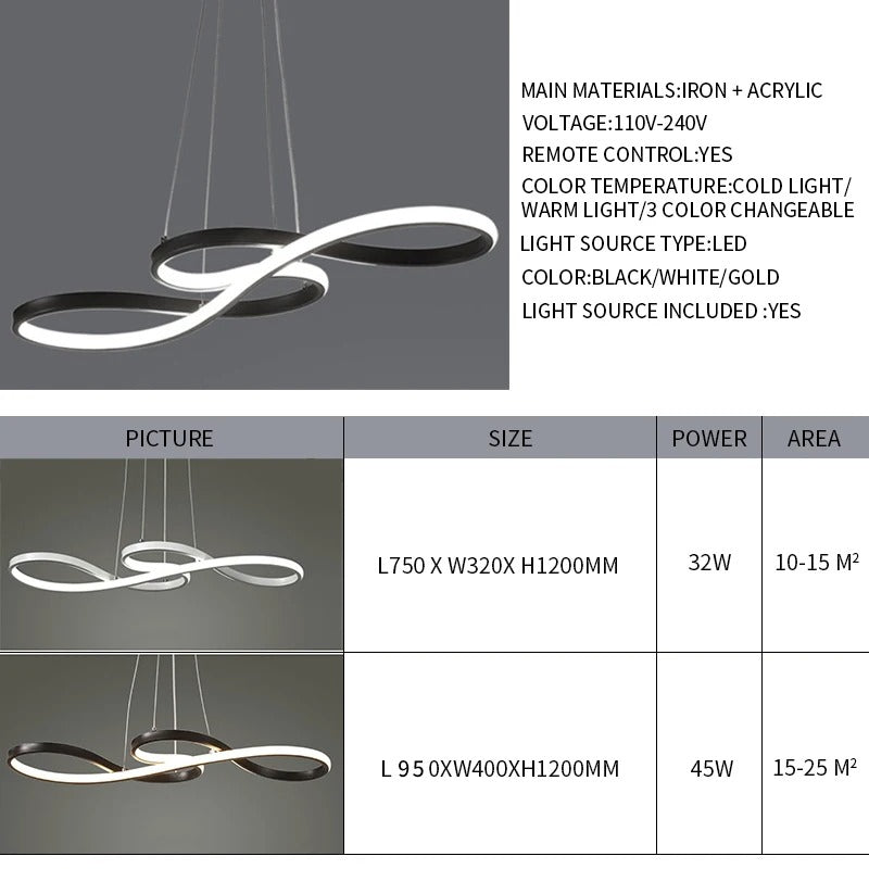 Circular Aluminum Ceiling Fixture Dimmable LED 30 in Ring Hanging Light for Dining Table Kitchen Island Modern Overhead Chandelier with Remo