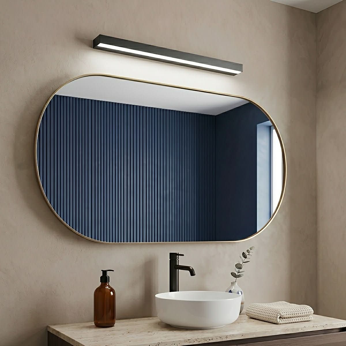CLARILINE – Linear LED Sconce for Enhanced Mirror Illumination