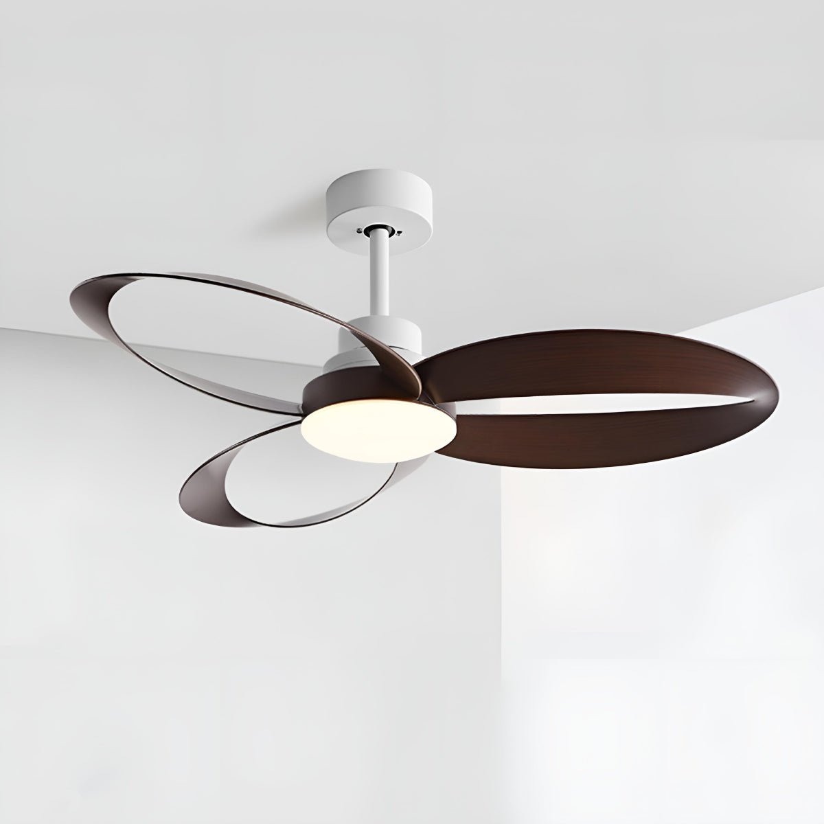 42 Inch Reversible Ceiling Fan with LED Light | 6-Speed Remote Control for Bedroom Living Room | Adjustable Color Temperature 3000K-6000K