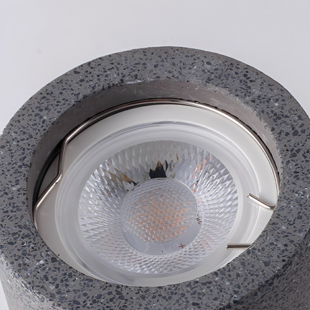 Cylinder Ceiling Spotlight Gray Aluminum GU10 7W LED for Kitchen Bedroom Living Room Hallway Modern Industrial Minimalist Architectural Acce