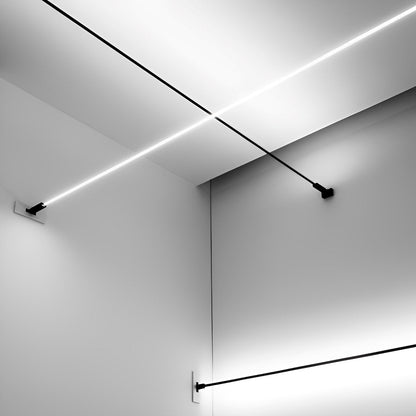Rotatable Linear LED Tape Light for Ceiling & Wall – 13 to 33 Ft Dimmable Strip with Remote, Steel PVC Track Mount