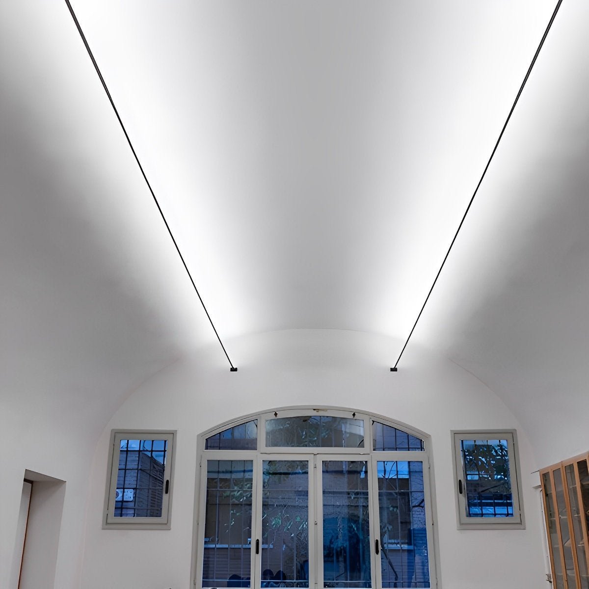 Rotatable Linear LED Tape Light for Ceiling & Wall – 13 to 33 Ft Dimmable Strip with Remote, Steel PVC Track Mount