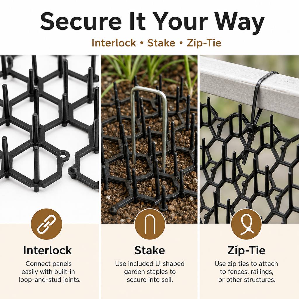Ortekor Modular Cat Deterrent Mats for Sofas & Gardens - Helps Stop Scratching & Digging