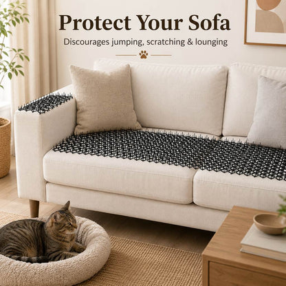 Ortekor Modular Cat Deterrent Mats for Sofas & Gardens - Helps Stop Scratching & Digging