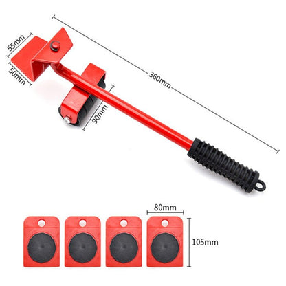 Heavy-Duty Furniture Lifting Dolly Set with Roller Wheels for Sofas Beds Appliances Hardwood Carpet Safe Floor Protection 440 lb Capacity