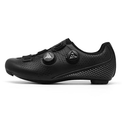 Dual-Dial Cycling Shoes for Road and Mountain Biking – Breathable Synthetic Leather with Rubber Sole for Men and Women