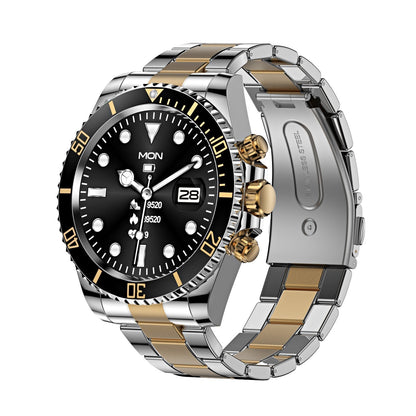Men's Bluetooth Smartwatch with Heart Rate Monitor & Rotating Bezel for Calls & Fitness Tracking