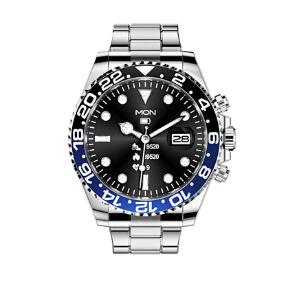 Men's Bluetooth Smartwatch with Heart Rate Monitor & Rotating Bezel for Calls & Fitness Tracking