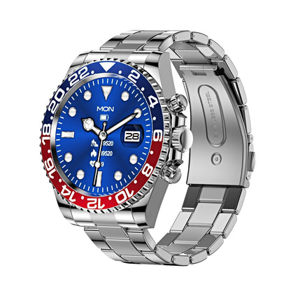 Men's Bluetooth Smartwatch with Heart Rate Monitor & Rotating Bezel for Calls & Fitness Tracking