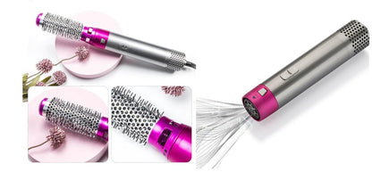 5-in-1 Blow Dryer Brush 1000W Hot Air Styling Tool with Interchangeable Attachments for Curling Volumizing Straightening Women's Hair Dryer