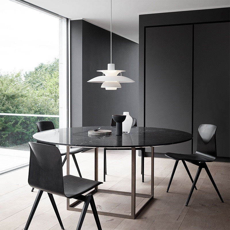 Multi-Layer Aluminum Pendant Light – Modern Scandinavian Tiered Hanging Fixture for Dining Room, Kitchen Island & Living Room