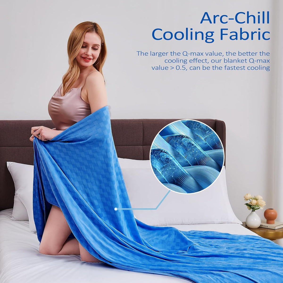 ChillEase | Cooling Blanket for Hot Sleepers with Arc-Chill Technology | Soft & Breathable for Year-Round Comfort