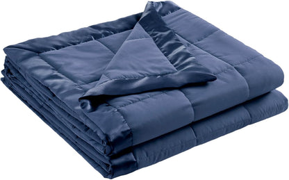 Windom Collection | Down Alternative Blanket with Moisture-Wicking Treatment | Lightweight & Soft Bed Cover for All Seasons, Satin Trim