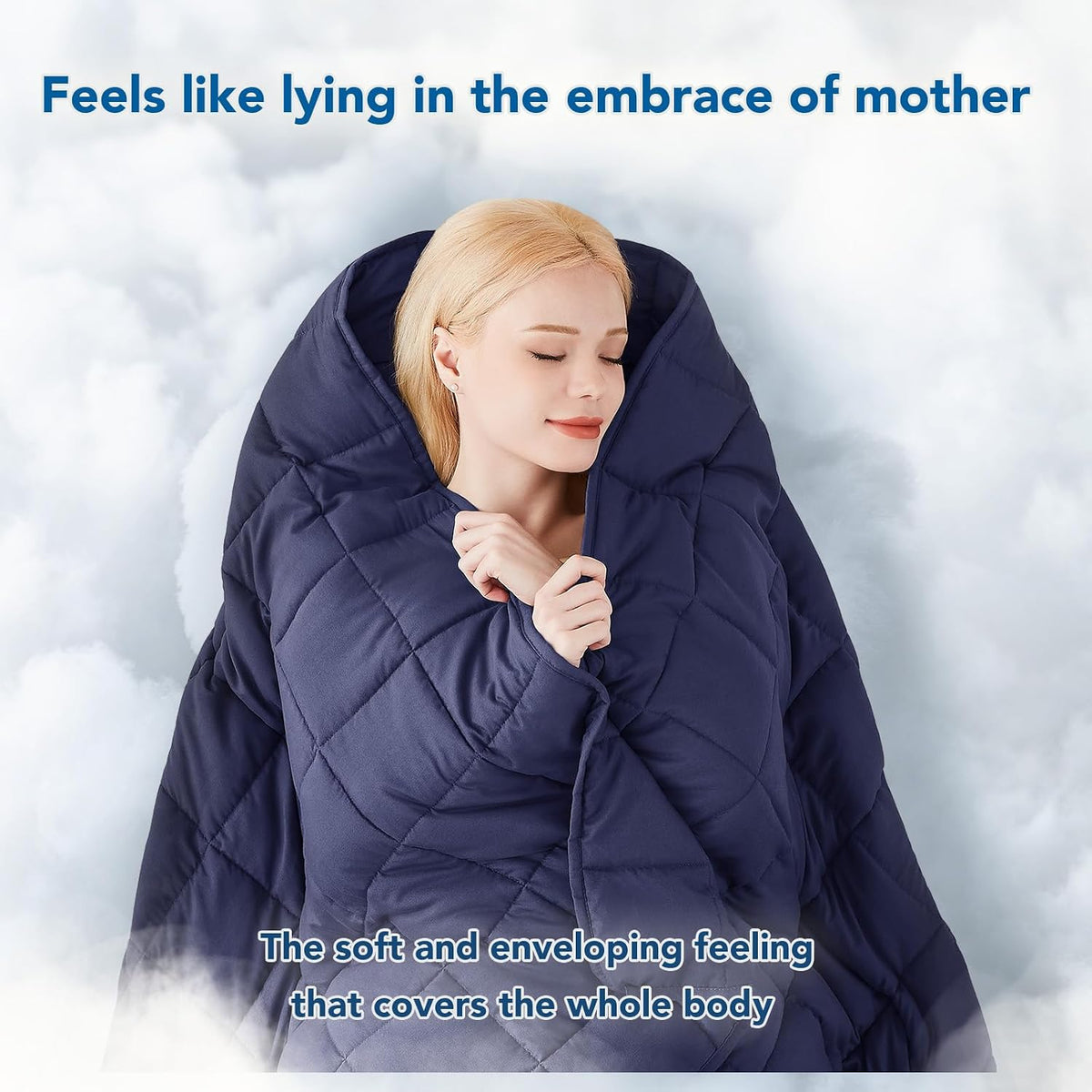 Cozy Comfort | Weighted Blanket with Cooling Microfiber | All-Season Softness for Ultimate Relaxation