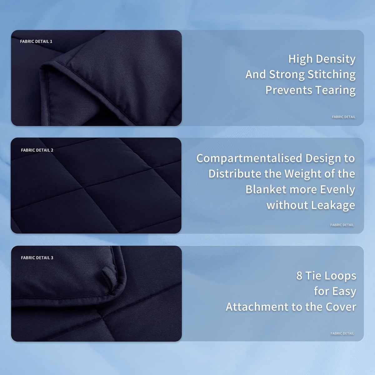 Cozy Comfort | Weighted Blanket with Cooling Microfiber | All-Season Softness for Ultimate Relaxation