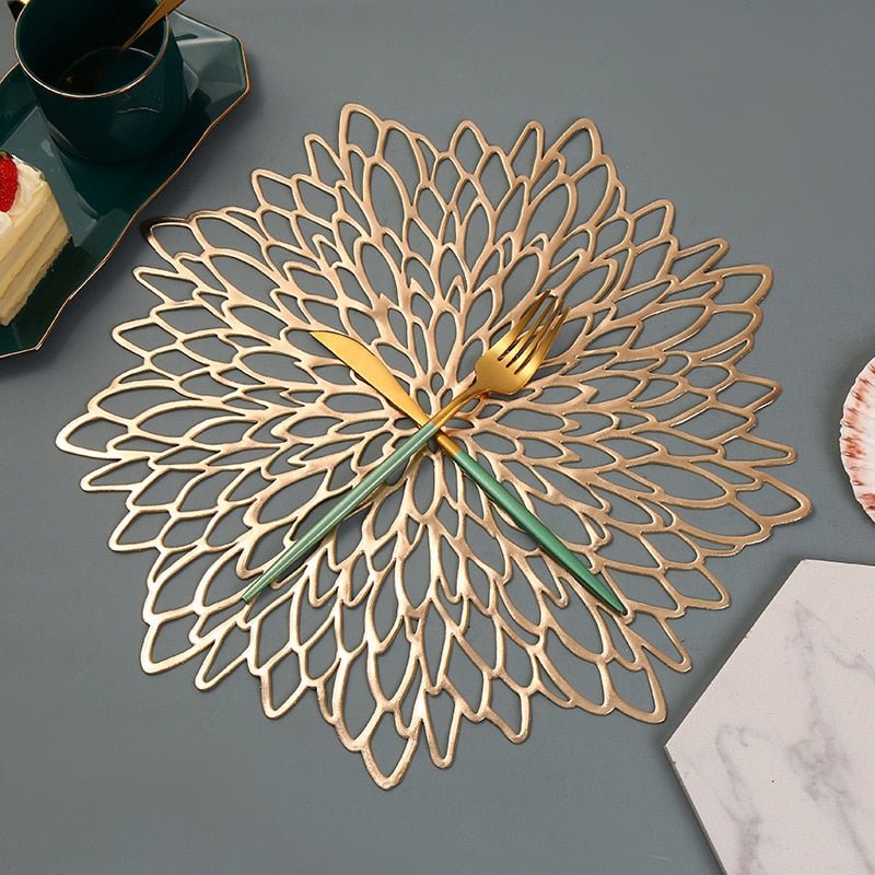 Round Table Mat 15 Inch Non-Slip PVC Protector for Dining Space Galaxy Nebula Celestial Pattern Kitchen Décor Heat Resistant Surface Placema