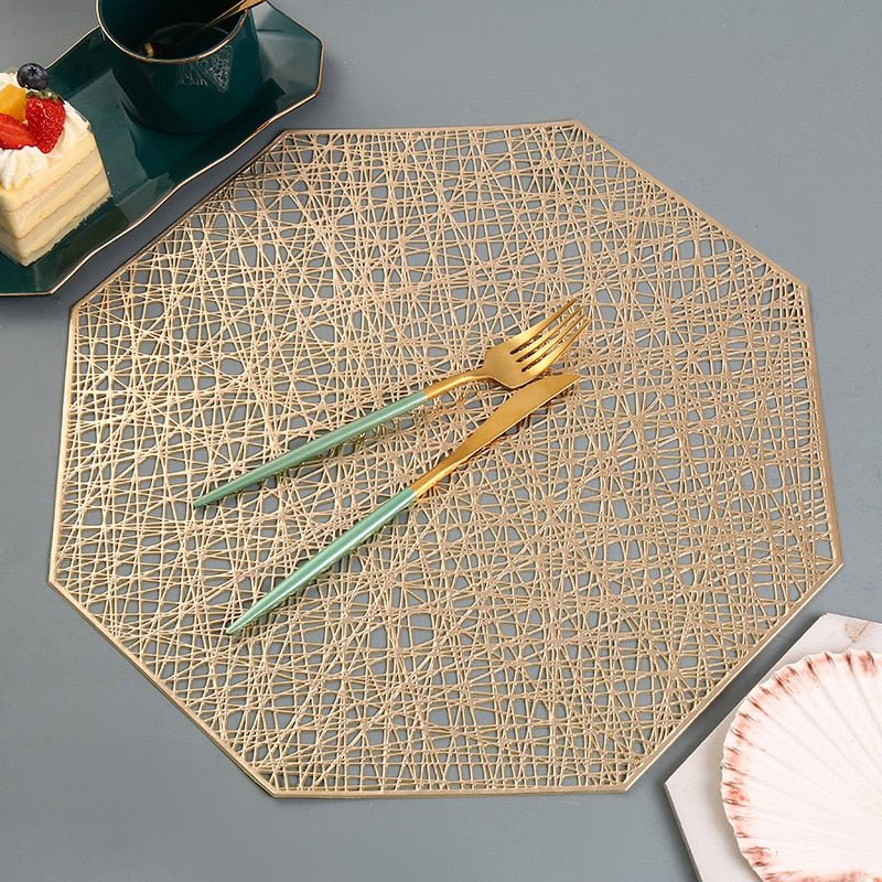 Round Table Mat 15 Inch Non-Slip PVC Protector for Dining Space Galaxy Nebula Celestial Pattern Kitchen Décor Heat Resistant Surface Placema