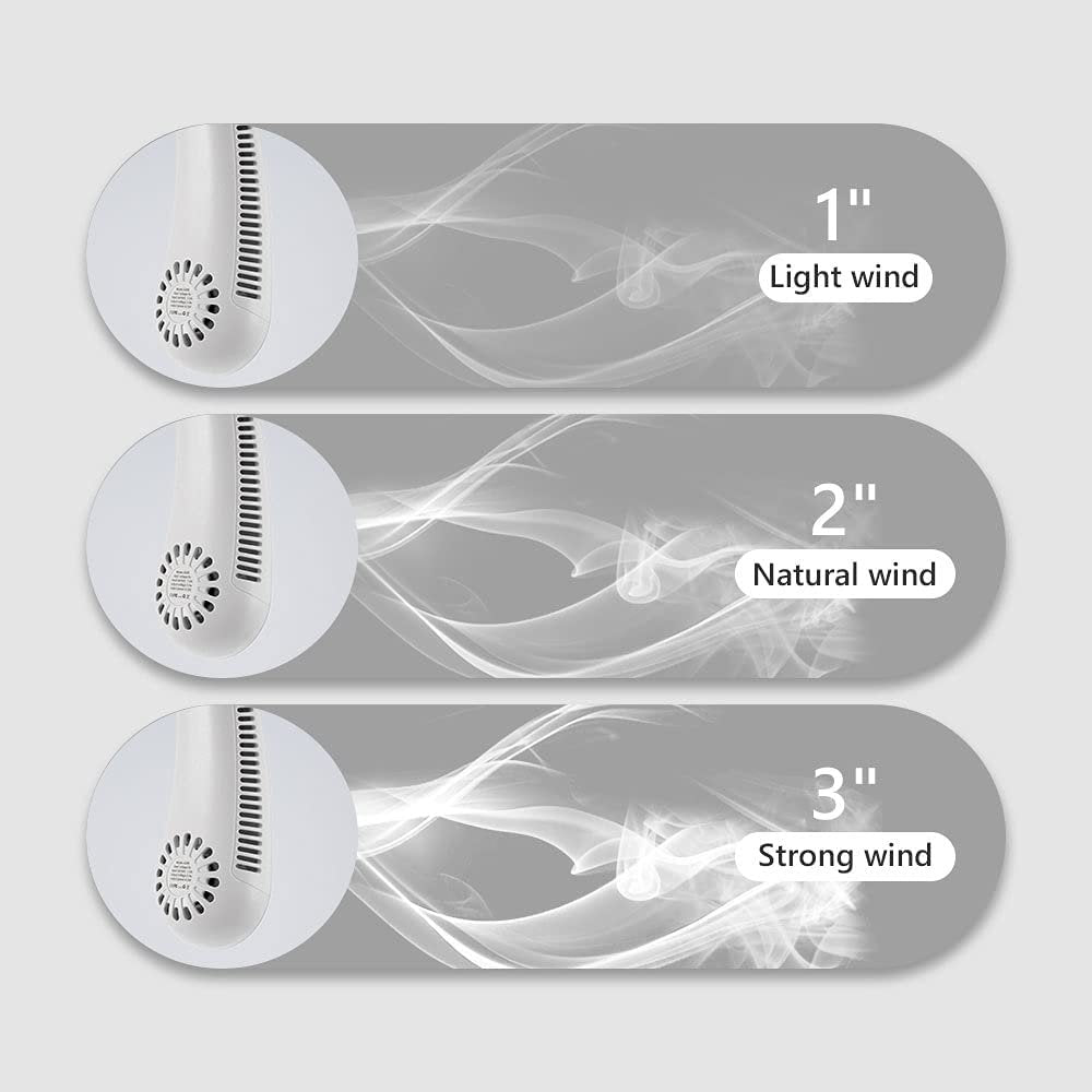 Hands-Free Wearable Personal Cooling Fan for Summer Outdoors, Travel, Gym & Commute — Rechargeable Bladeless Neck Fan