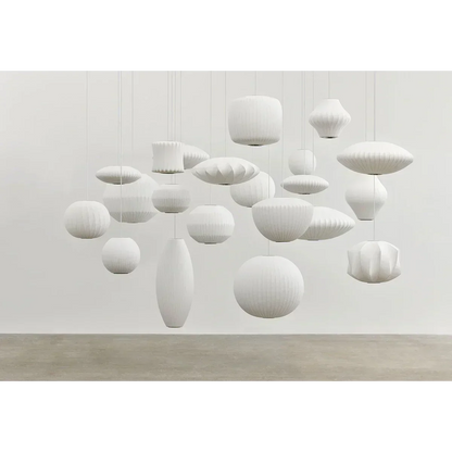 Handwoven Silk Sphere Suspension Fixture White for Dining Areas Living Rooms Bedrooms Ambient Overhead Lighting Touch Control Iron Frame Wov
