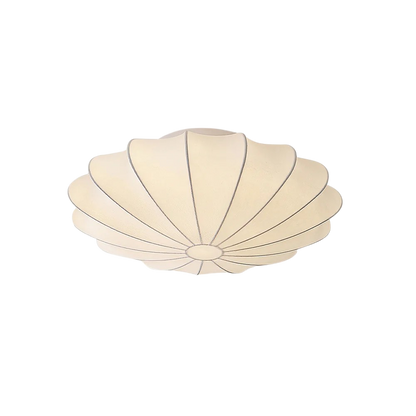 Silk Fiber Cocoon Flush Mount Ceiling Light with Warm Glow for Living Room & Bedroom | 3000K LED