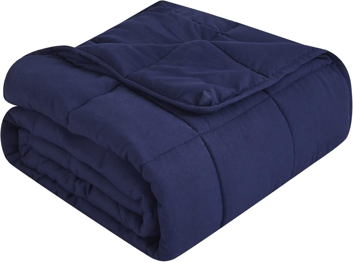 Cozy Comfort | Weighted Blanket with Cooling Microfiber | All-Season Softness for Ultimate Relaxation