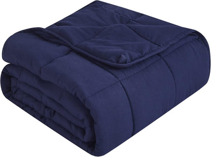 Cozy Comfort | Weighted Blanket with Cooling Microfiber | All-Season Softness for Ultimate Relaxation