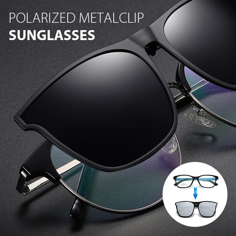 Clip-On Flip-Up Polarized Sunglasses for Prescription Glasses | UV400 Protection Lightweight Driving Eyewear Accessory Outdoor Sports Fishin