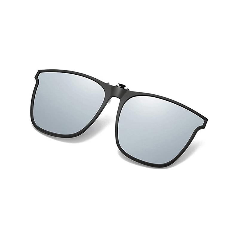 Clip-On Flip-Up Polarized Sunglasses for Prescription Glasses | UV400 Protection Lightweight Driving Eyewear Accessory Outdoor Sports Fishin