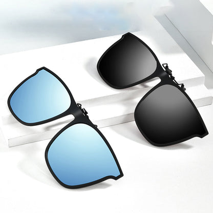 Magnetic Flip-Up Polarized Sunglasses Attachment for Prescription Glasses UV400 Protection