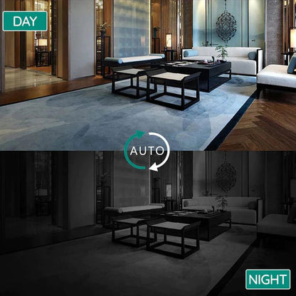 Compact WiFi Security Camera with Infrared Vision for Indoor Monitoring Day & Night