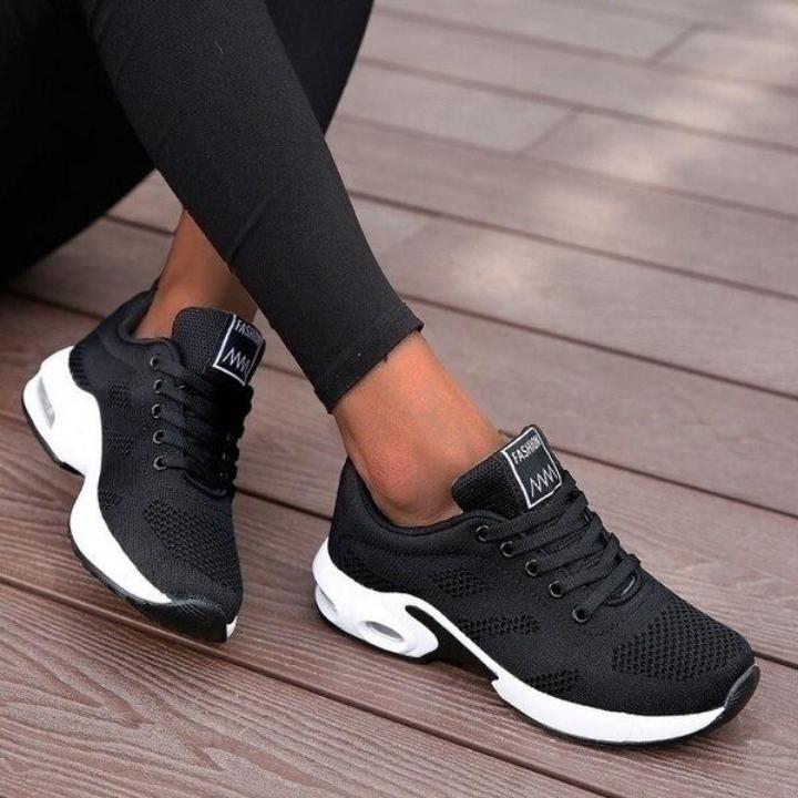 Women's Orthopedic Walking Sneakers with Arch Support – Breathable Mesh Athletic Shoes for All-Day Comfort, Cushioned Insole, Flexible