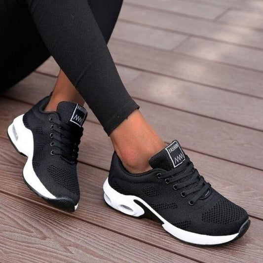 Women's Orthopedic Walking Sneakers with Arch Support – Breathable Mesh Athletic Shoes for All-Day Comfort, Cushioned Insole, Flexible