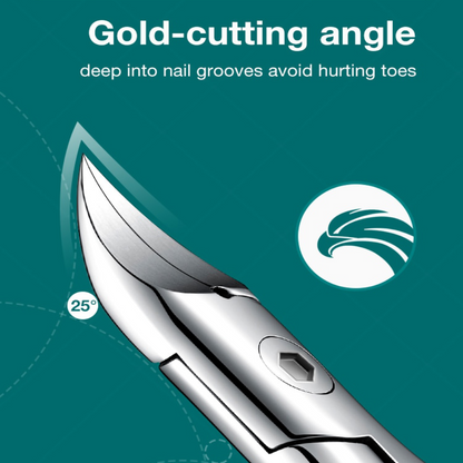 Heavy-Duty Toenail Clippers with Extra-Wide Jaw Opening for Thick & Ingrown Nails | Professional Medical-Grade Stainless Steel Nail Trimmer