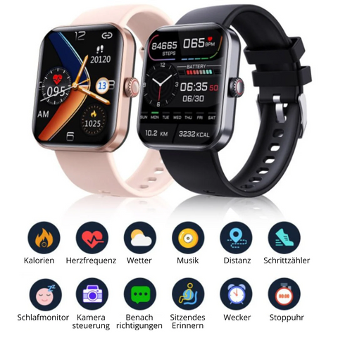 Painless Non-Invasive Glucose Monitor Watch (5-Day Battery)
