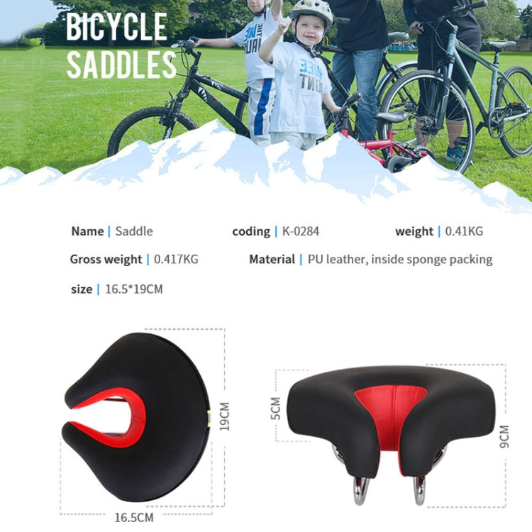 Split Saddle Bicycle Seat with Extra Cushioning for Road & Mountain Bikes – Pressure-Free Design for Comfort on Long Rides