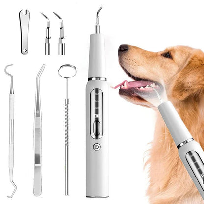 Ultrasonic Dog Teeth Cleaner with LED Light & Auto Gum Sensor for Safe At-Home Pet Dental Care