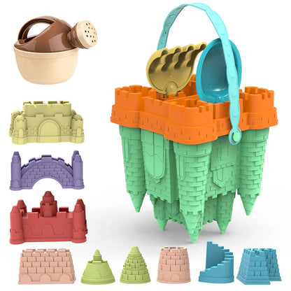 Castle Builder Beach Toy Set for Kids – Durable Molds & Tools for Sand Play, Creative Outdoor Fun for Boys & Girls
