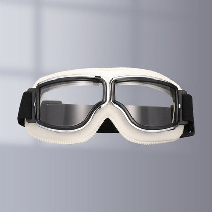 Retro Aviation Riding Eyewear with UV Shield and Anti-Fog Lens for Bikers, Cyclists & Outdoor Enthusiasts