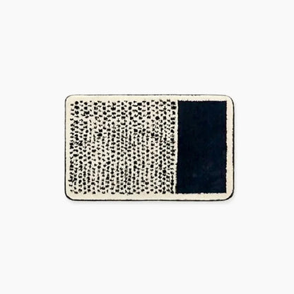 Abstract Modern Bathroom Rug with Non-Slip Backing – Soft Polyester & Acrylic Mat for Contemporary Bath Decor – Machine Washable Floor Mat