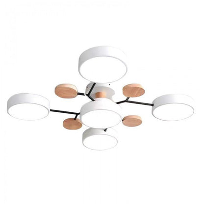 Branching LED Ceiling Light – Scandinavian Modern Design – Aluminum & Acrylic – Warm White 3000K – Energy-Efficient Fixture for Living